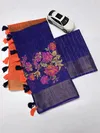 MG 571 Linen Digital Printed Fancy Surat Saree Wholesale Market